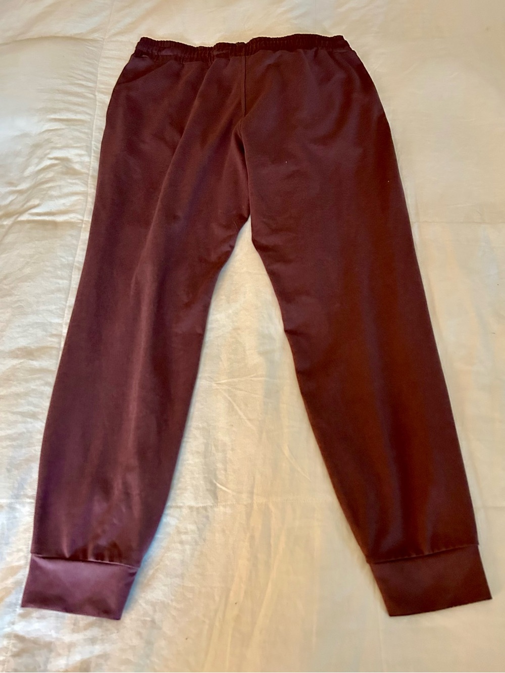Vuori Performance Joggers, Fig Heather, Maroon, Drawstring, Pockets, Sweatpants - Picture 14 of 16